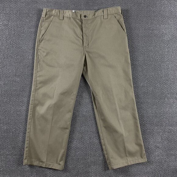 Carhartt Blended Twill Pant Men's 42 x 28 Work B290 KHI - Picture 1 of 13